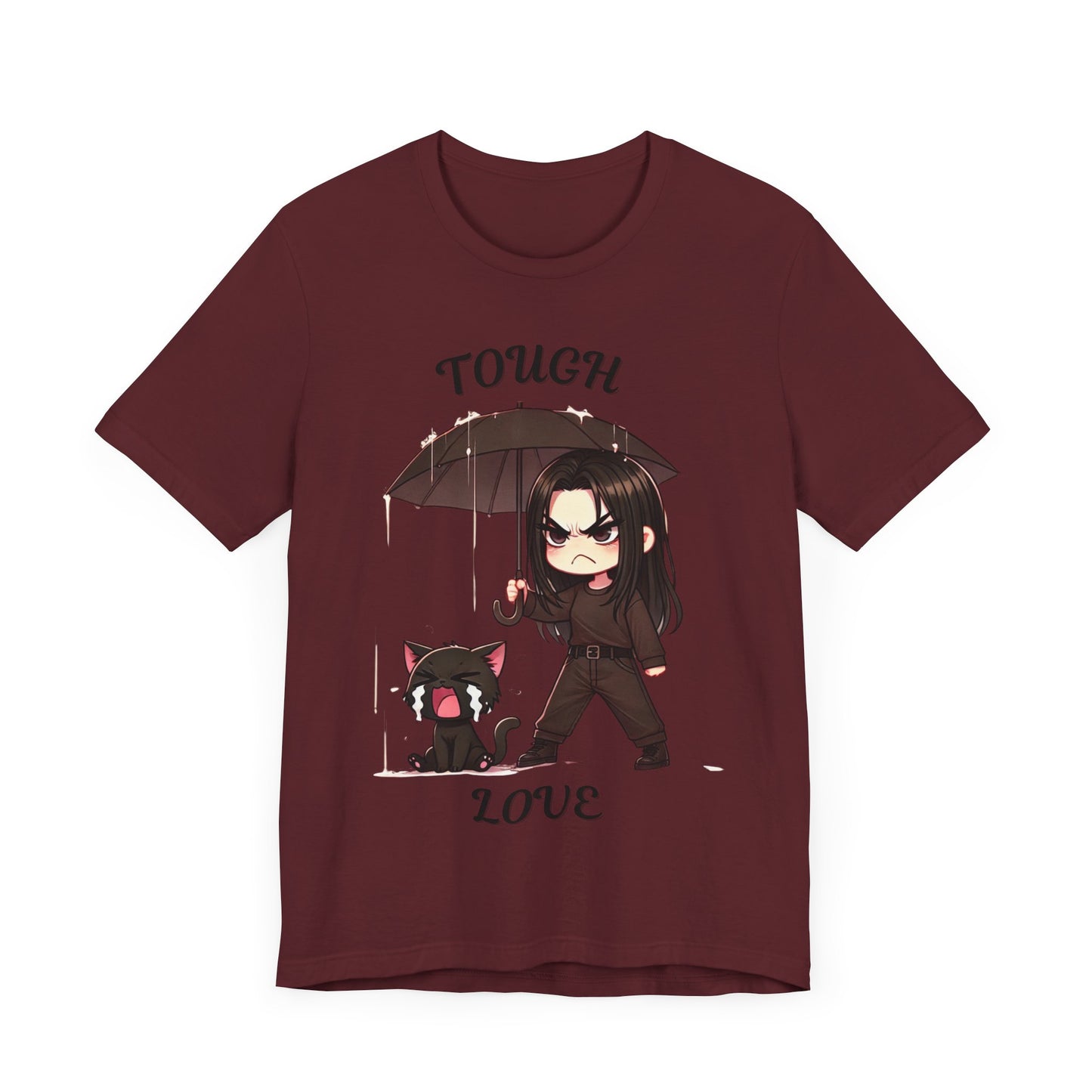 Tough Love Unisex Tee - Queen of Tears-Inspired T-Shirt - Hae In Chibi Graphic Tee