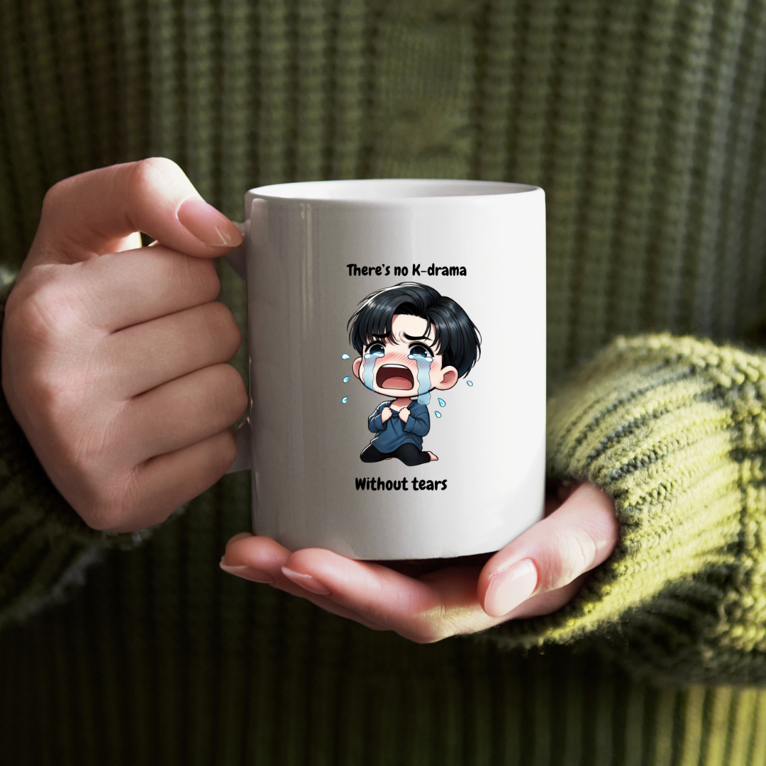 Queen of Tears K-drama Mug- Cute Chibi Baek Hyun Woo & Hong Hae In Coffee cup, Korean Drama Gift for K-Drama fans