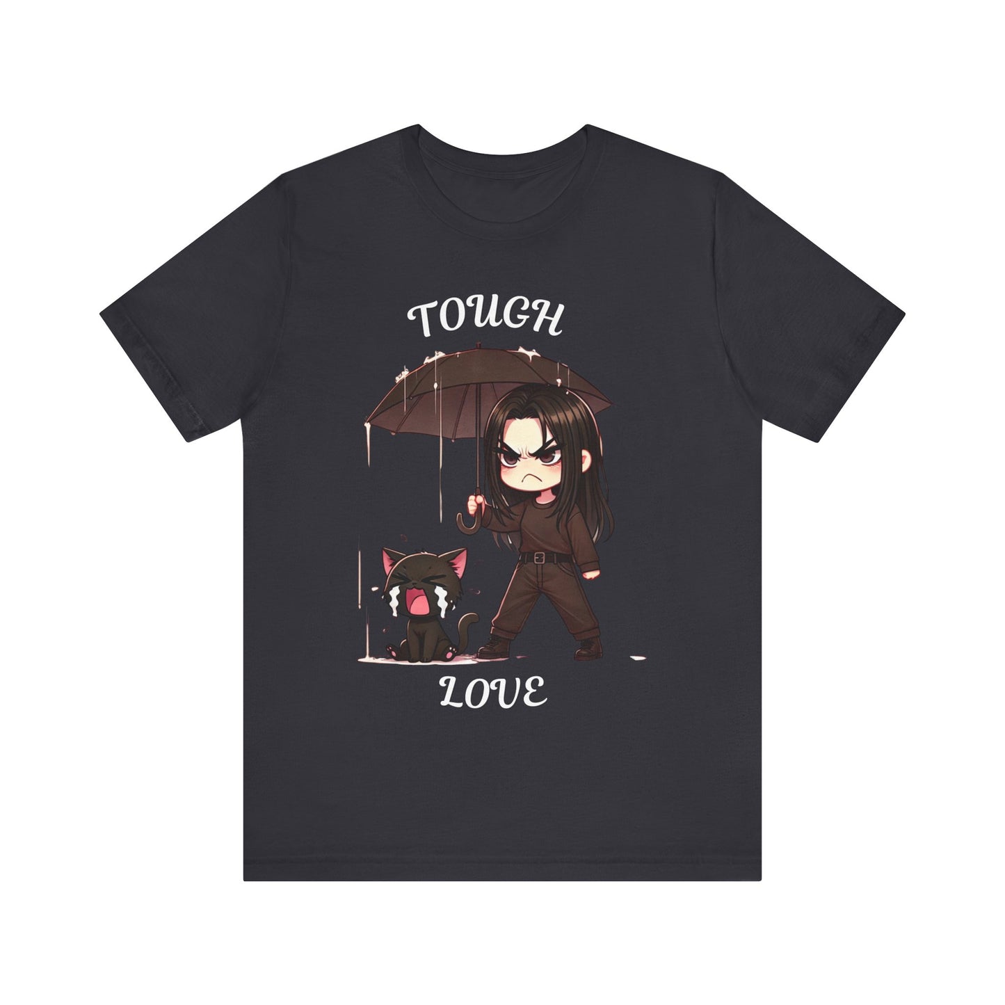 Tough Love Unisex Tee - Queen of Tears-Inspired T-Shirt - Hae In Chibi Graphic Tee