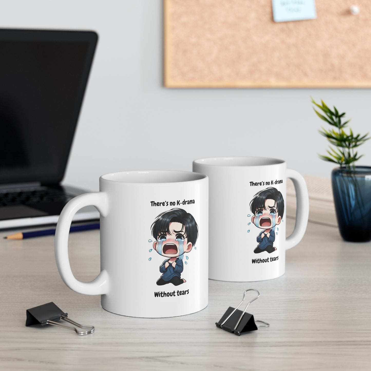 Queen of Tears K-drama Mug- Cute Chibi Baek Hyun Woo & Hong Hae In Coffee cup, Korean Drama Gift for K-Drama fans