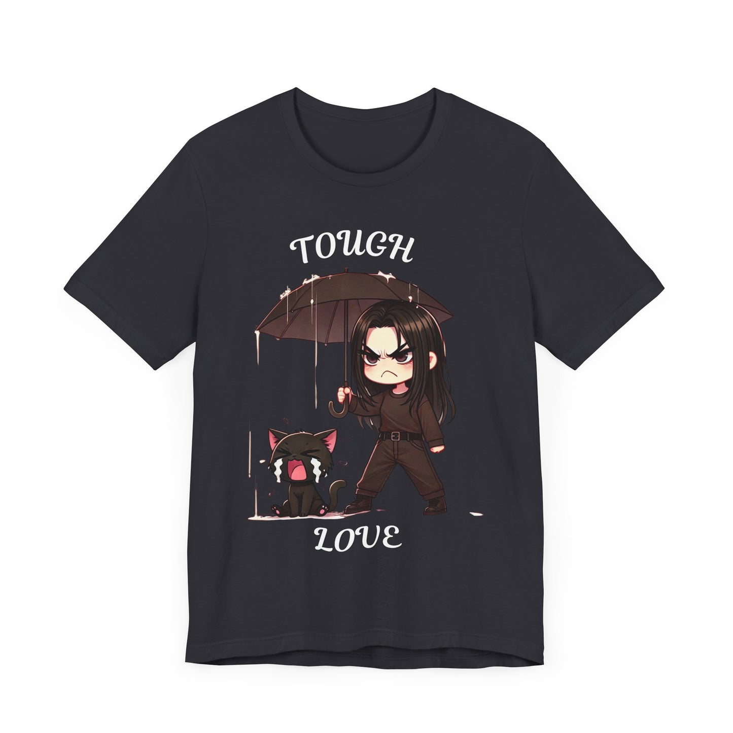 Tough Love Unisex Tee - Queen of Tears-Inspired T-Shirt - Hae In Chibi Graphic Tee