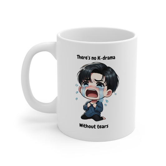 Queen of Tears K-drama Mug- Cute Chibi Baek Hyun Woo & Hong Hae In Coffee cup, Korean Drama Gift for K-Drama fans