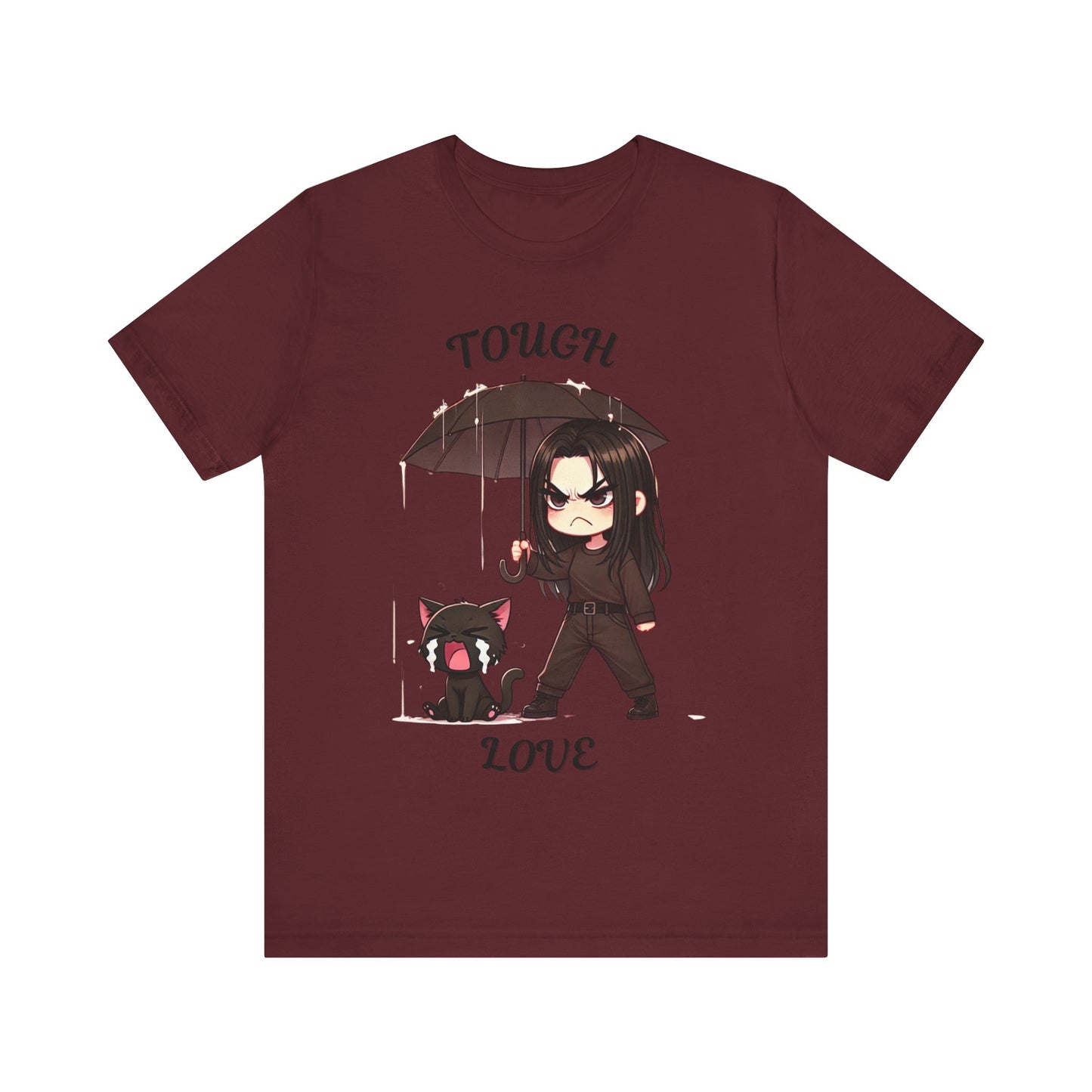 Tough Love Unisex Tee - Queen of Tears-Inspired T-Shirt - Hae In Chibi Graphic Tee