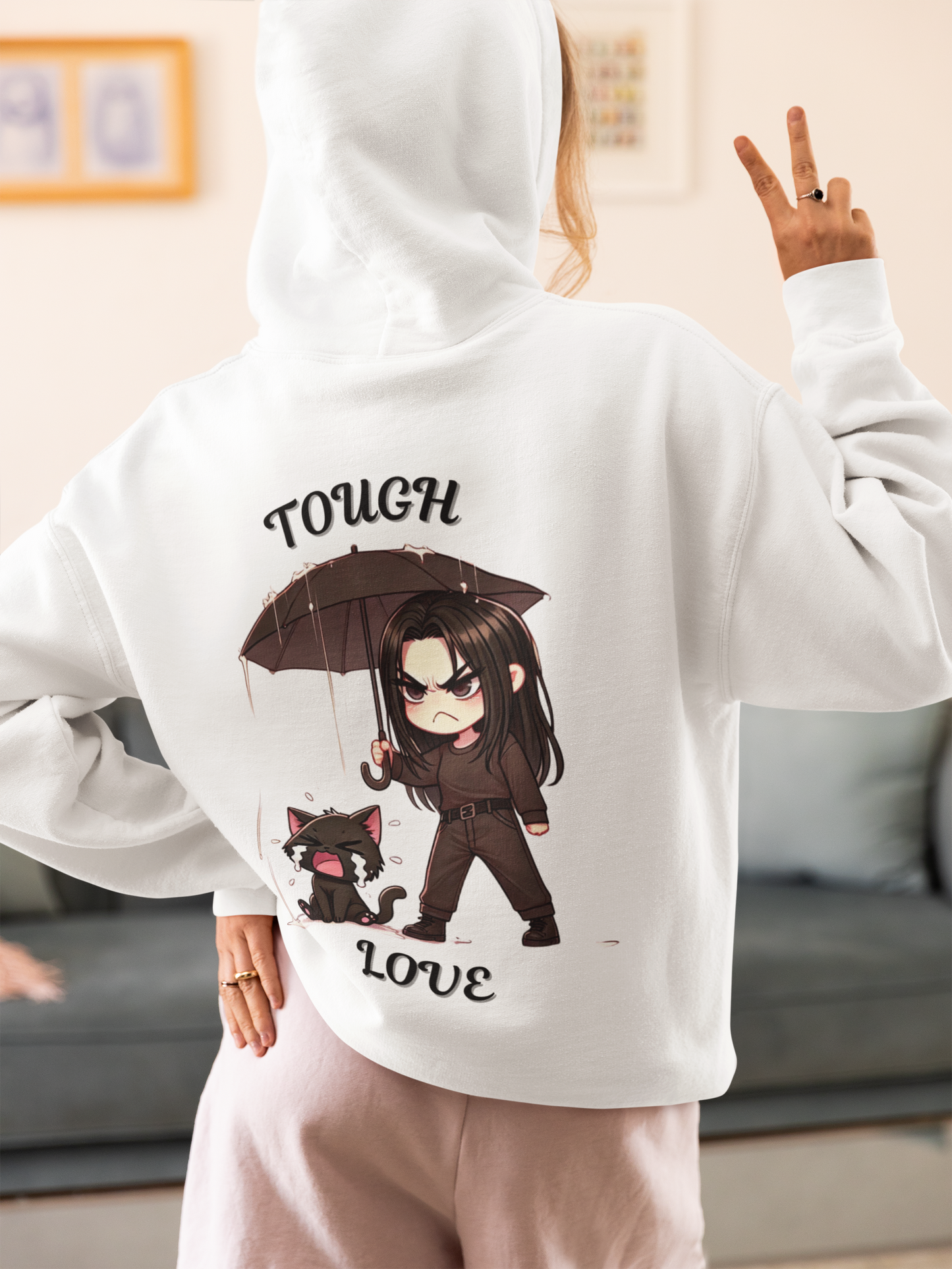 Queen of Tears- Inspired Hoodie - Hae In & The crying Cat Scene