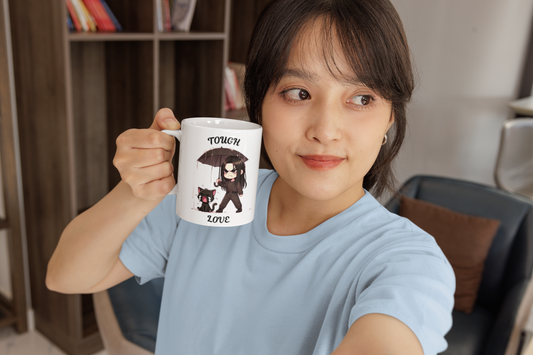 Hae In & the Crying Cat Mug- Queen of Tears inspired Rain Scene